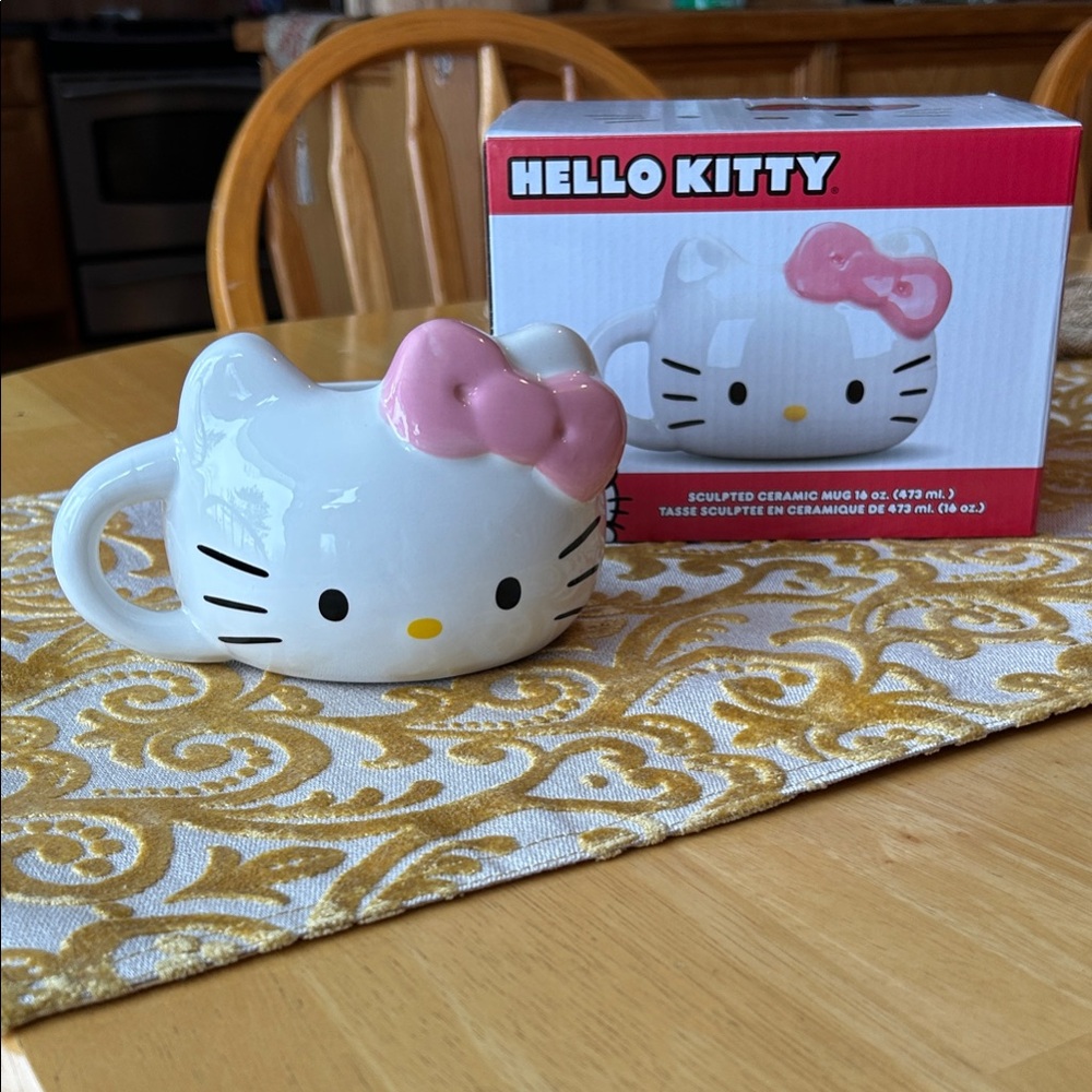 Sanrio Hello Kitty White and Pink Mug